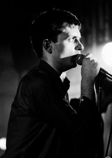 Ian Curtis live on stage circa 1979 (?)