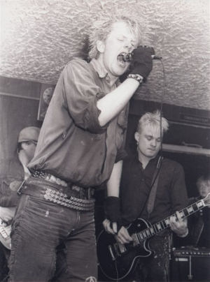 Sean fronting Psycho Faction 1983 (Courtesy of Sean McGhee)