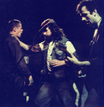 All England Hells Angel restrains a stage invader (DC Collection)