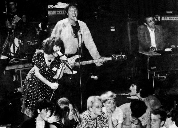 X at the Whisky LA Spring 1980 - Exene, John Doe & Ray Manzarek (DC Archives)