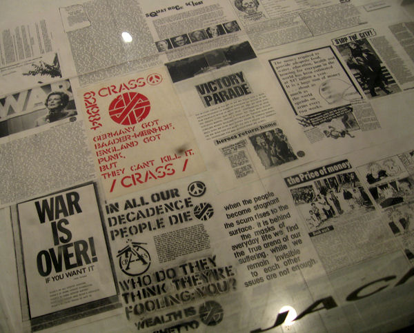 Collage of Gee Voucjers work at a San Fracisco exhibition 2007 (Fecal Face)